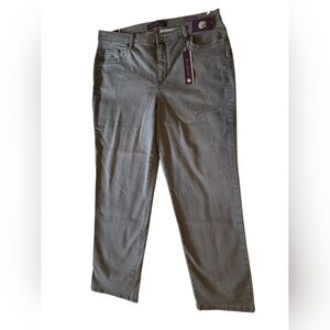 NWT Gloria Vanderbilt Gray Boot Cut Jeans Size 16W